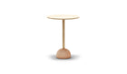 Table bistrot haute Lur, chêne et terre cuite, H 90 cm
