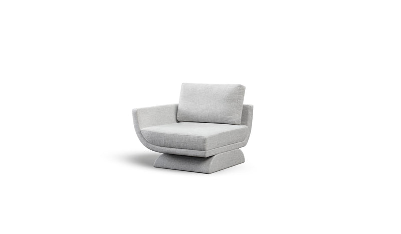 Oscar modular sofa, in gray fabric