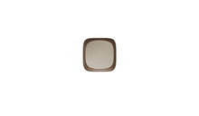 Small square Sixty's mirror, in walnut wood