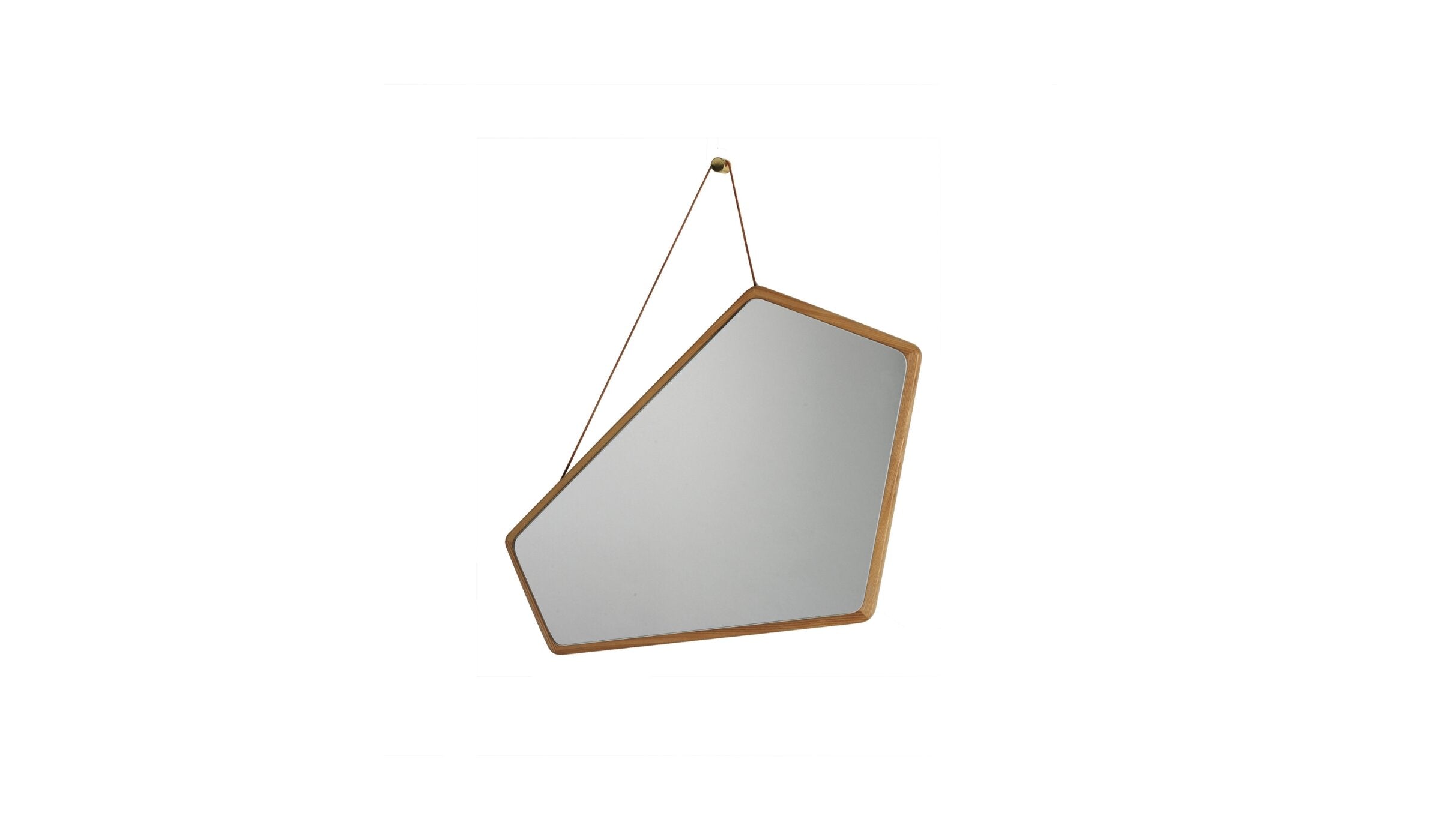 Miroir organique Ego, chêne naturel, taille S