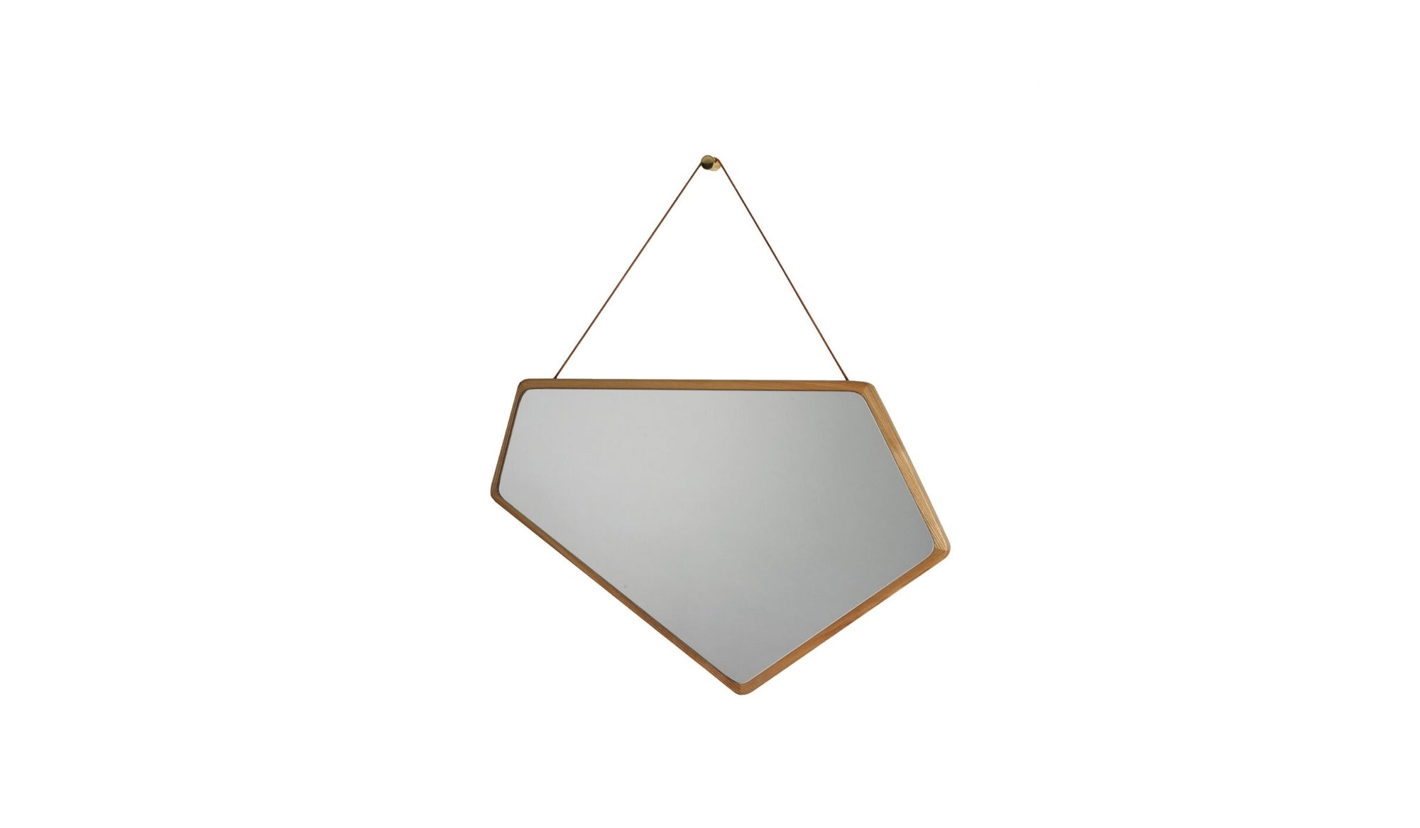 Miroir organique Ego, chêne naturel, taille S