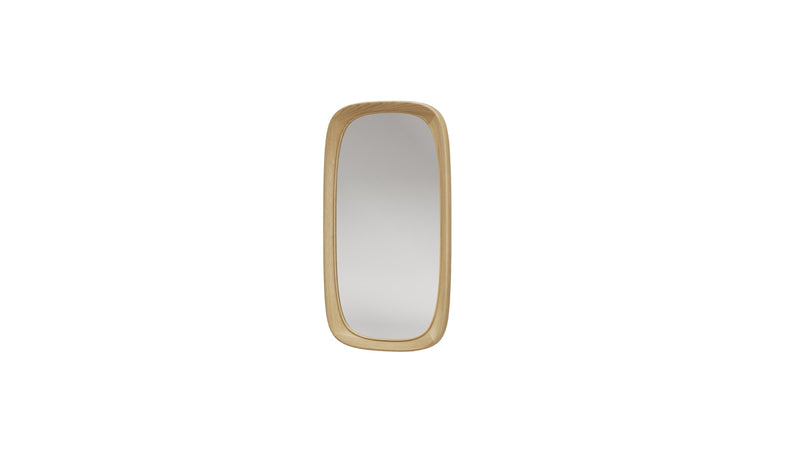 Sixty's rectangular mirror, in oak wood