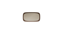 Miroir rectangle Sixty's, en bois de noyer