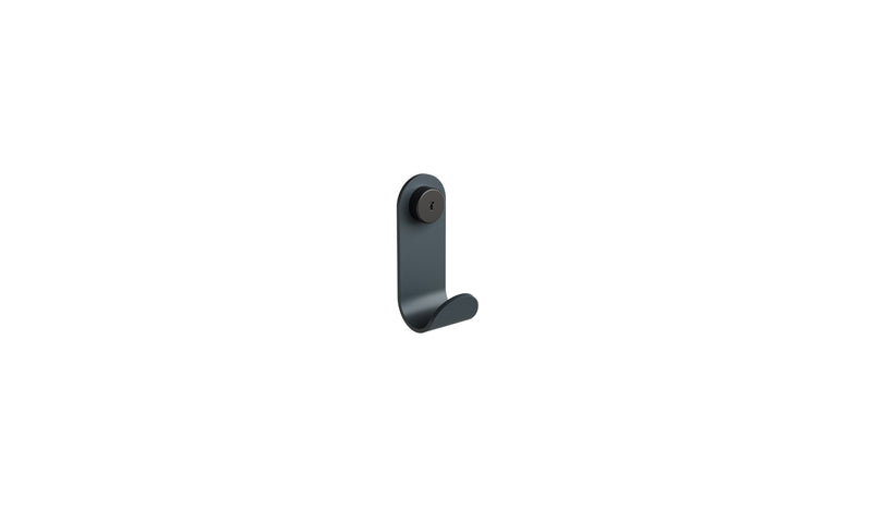 Porte-manteau en acier Jo, bleu nuit