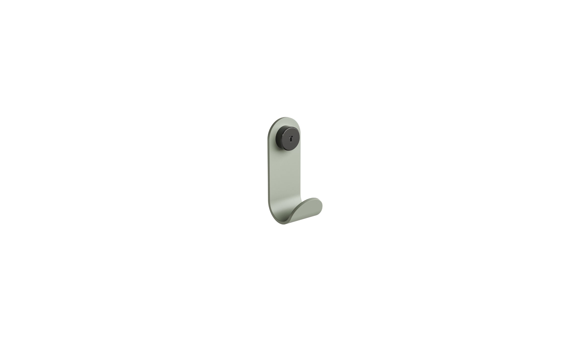 Porte-manteau en acier Jo, gris eucalyptus
