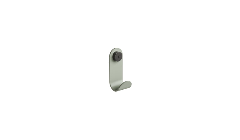 Porte-manteau en acier Jo, gris eucalyptus