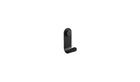 Porte-manteau en acier Jo, noir graphite