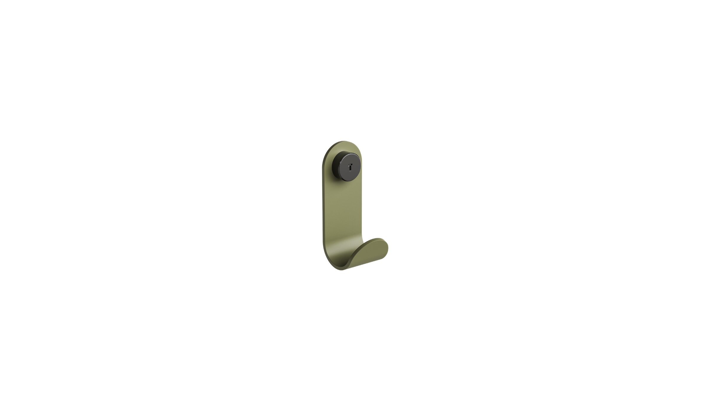 Porte-manteau en acier Jo, vert kaki