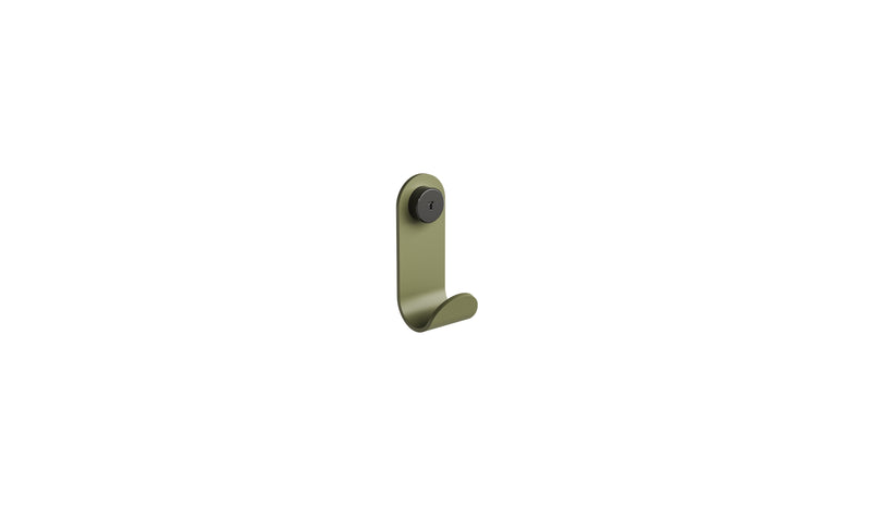 Porte-manteau en acier Jo, vert kaki