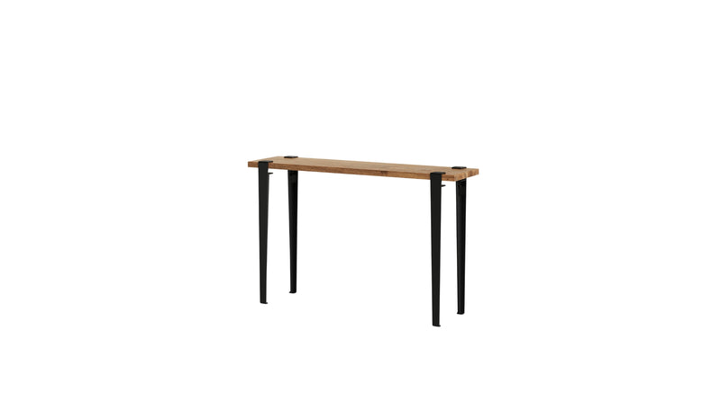 Console en chêne de récupération et acier noir graphite