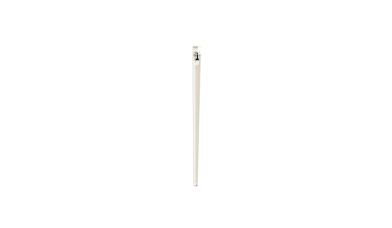 High table leg, 110 cm, cream white