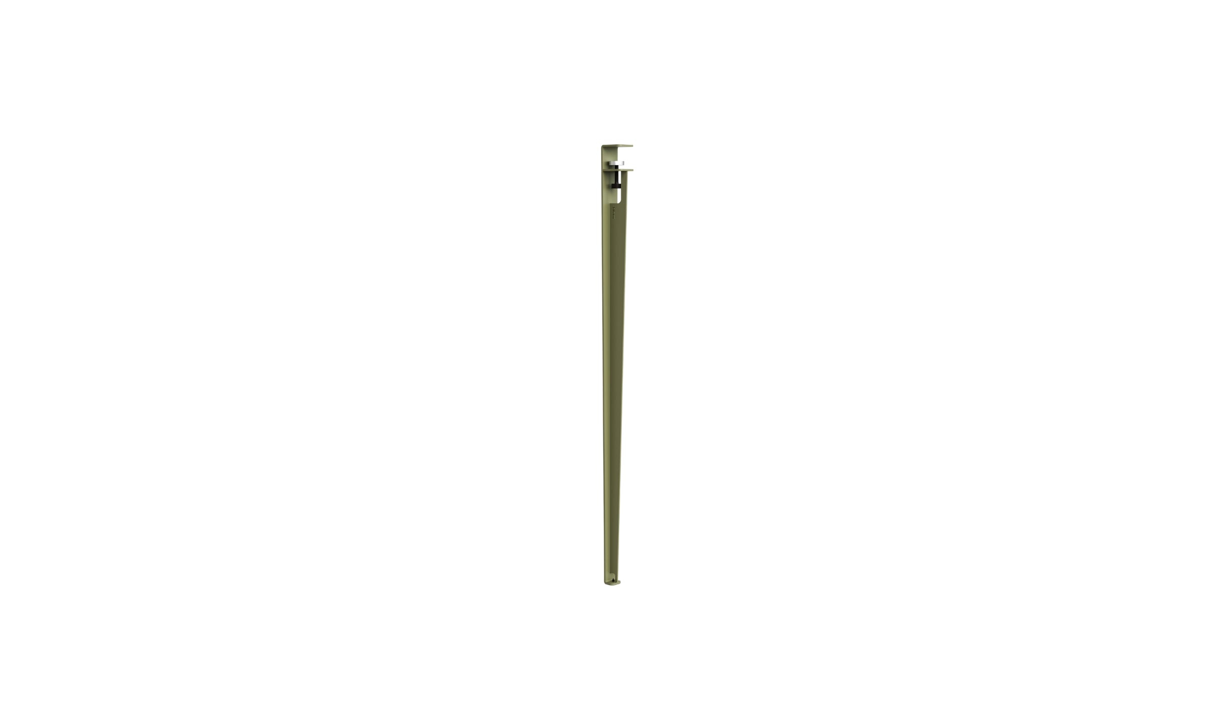 High table leg, 110 cm, khaki green