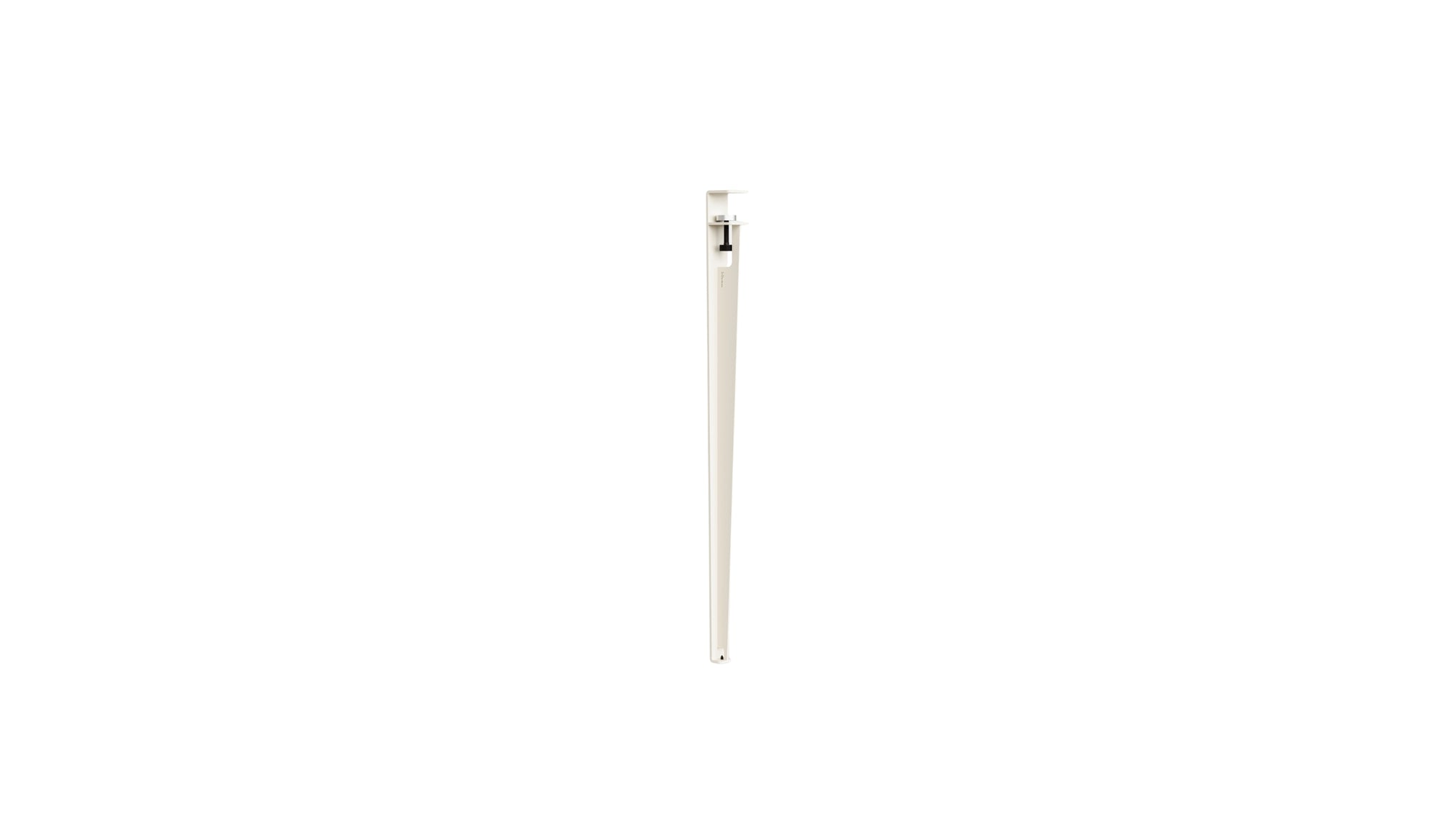 High table leg, 90 cm, cream white