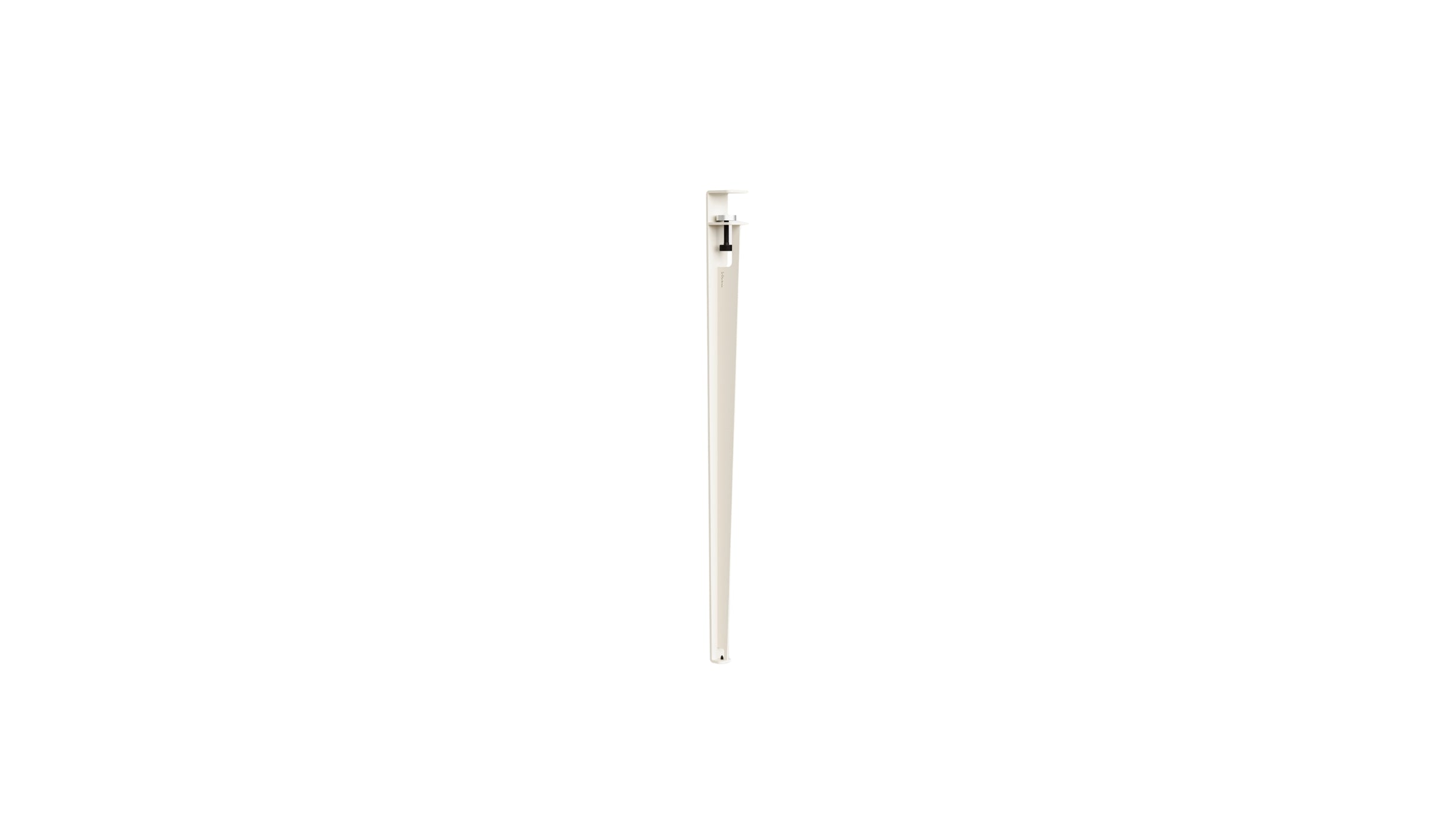 High table leg, 90 cm, cream white
