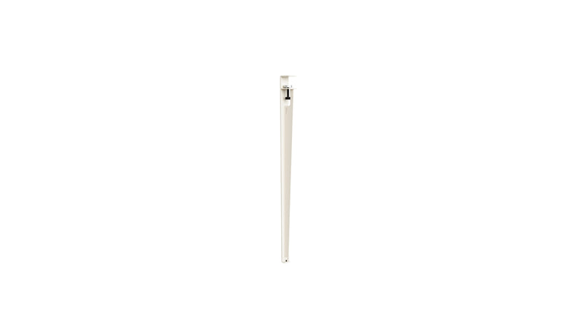 High table leg, 90 cm, cream white