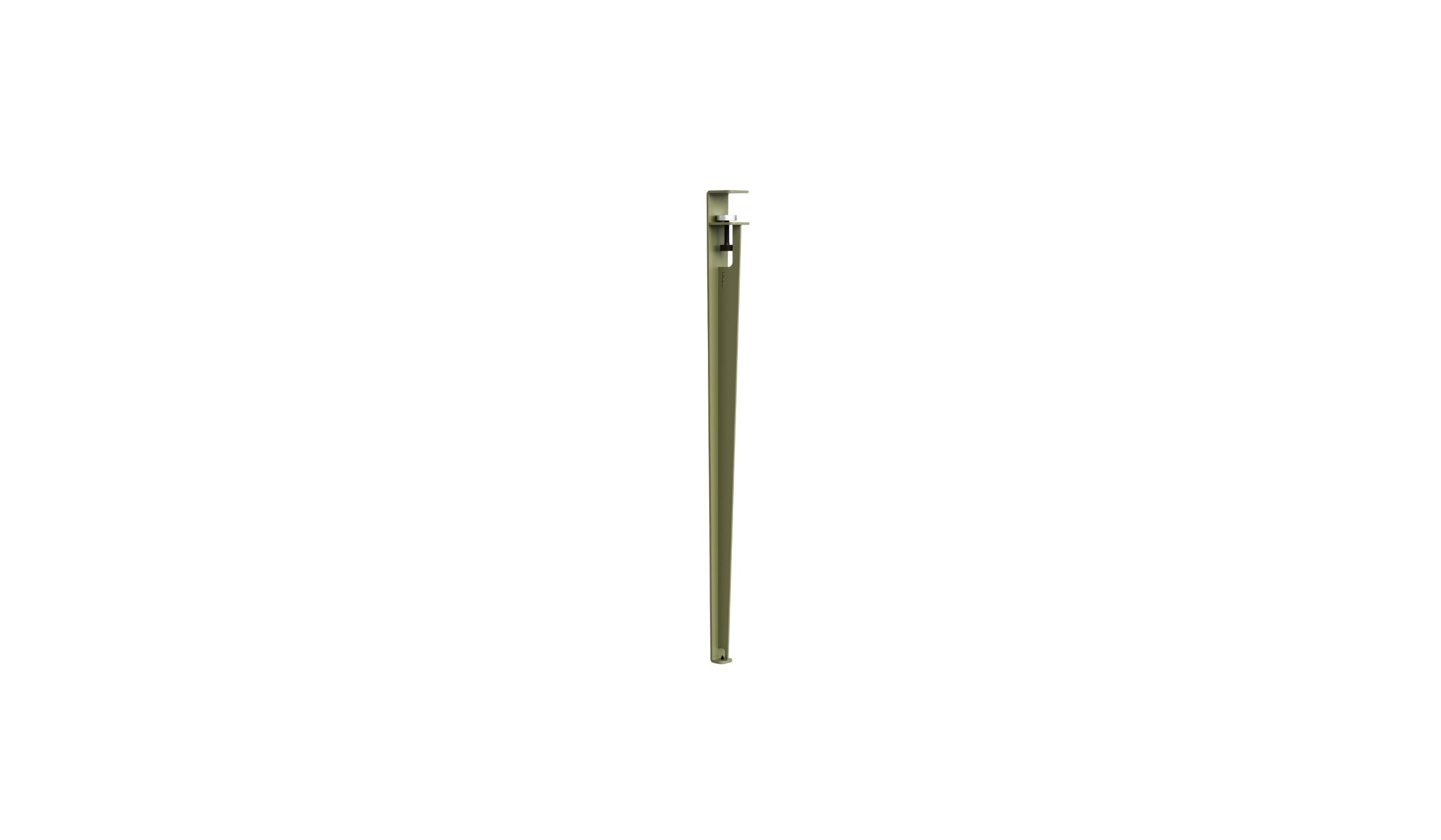 High table leg, 90 cm, khaki green
