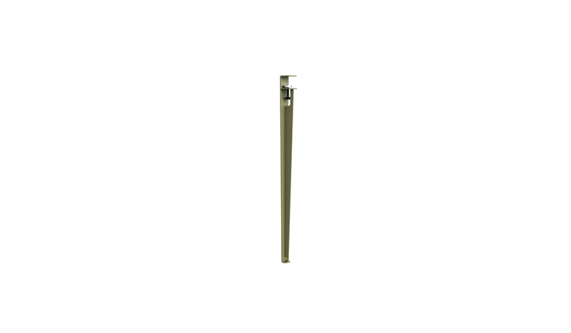 High table leg, 90 cm, khaki green