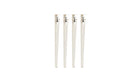 Lot de 4 pieds de table, 75 cm, blanc crème
