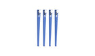 Lot de 4 pieds de table, 75 cm, bleu azur