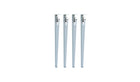 Lot de 4 pieds de table, 75 cm, bleu pâle