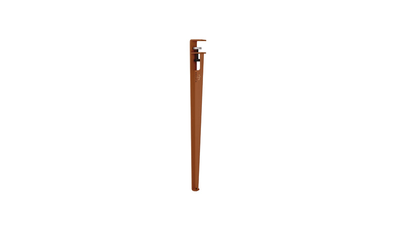 Pied de table Tiptoe x Heju, 75cm, brun cannelle