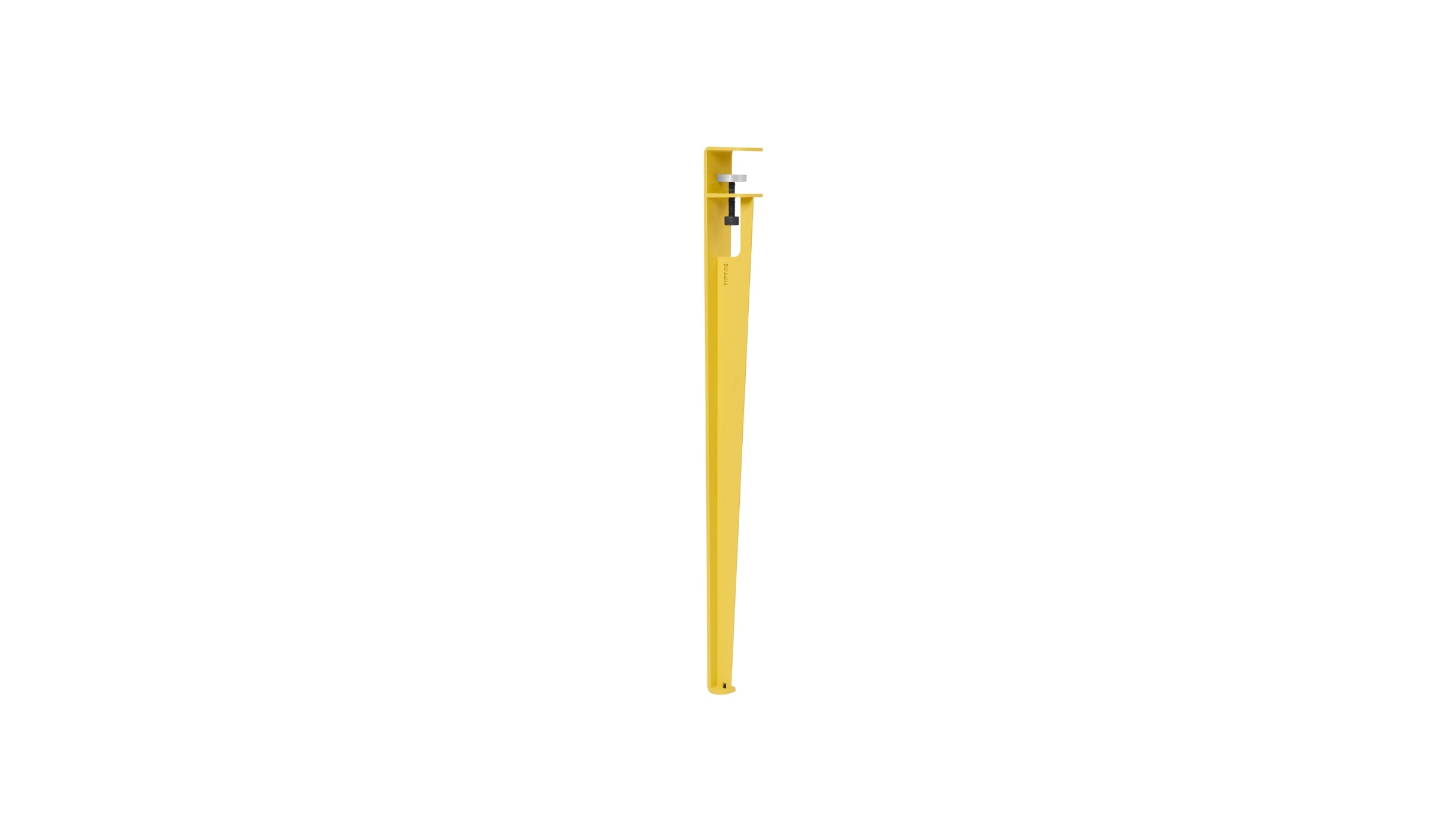 Pied de table standard, 75cm, jaune brioche