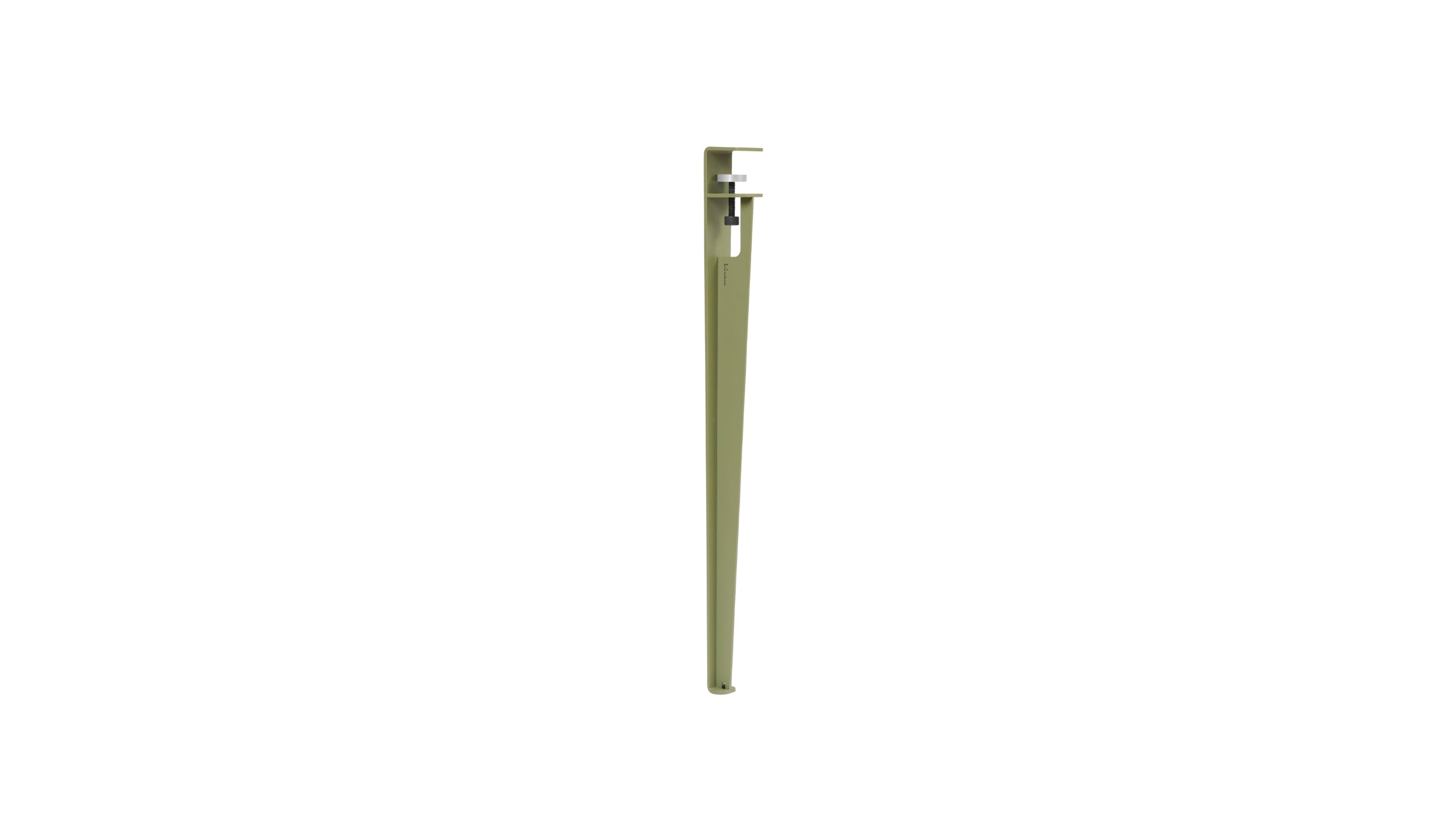 Pied de table standard, 75cm, vert kaki