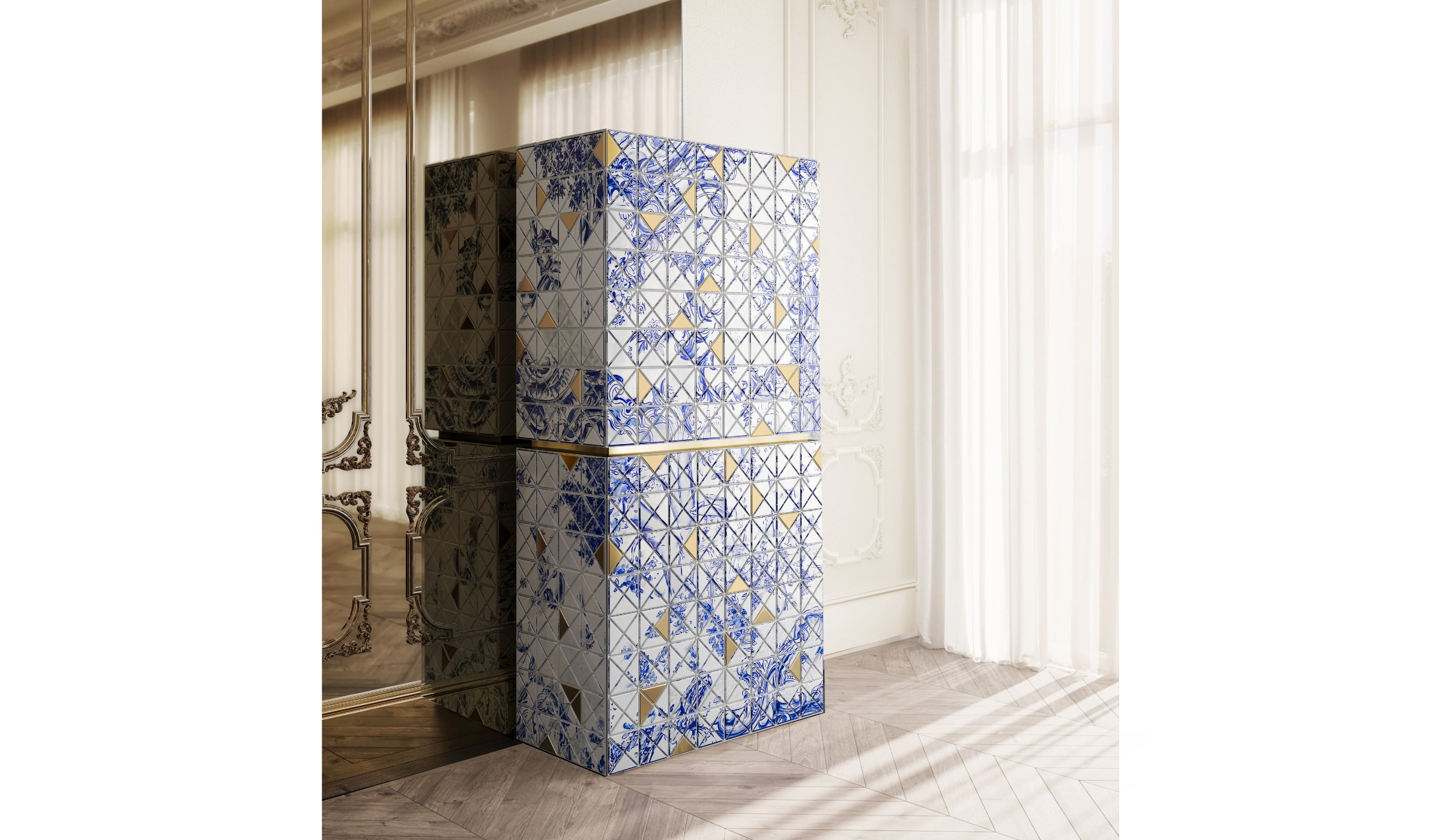 Pixel II Heritage - Avant-garde and luxurious cabinet