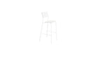 SSDr 75 cm bar chair, cloud white