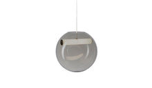 Reveal - Blown glass pendant light, opal white, D45cm