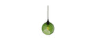 Ballroom pendant lamp, green glass and black socket