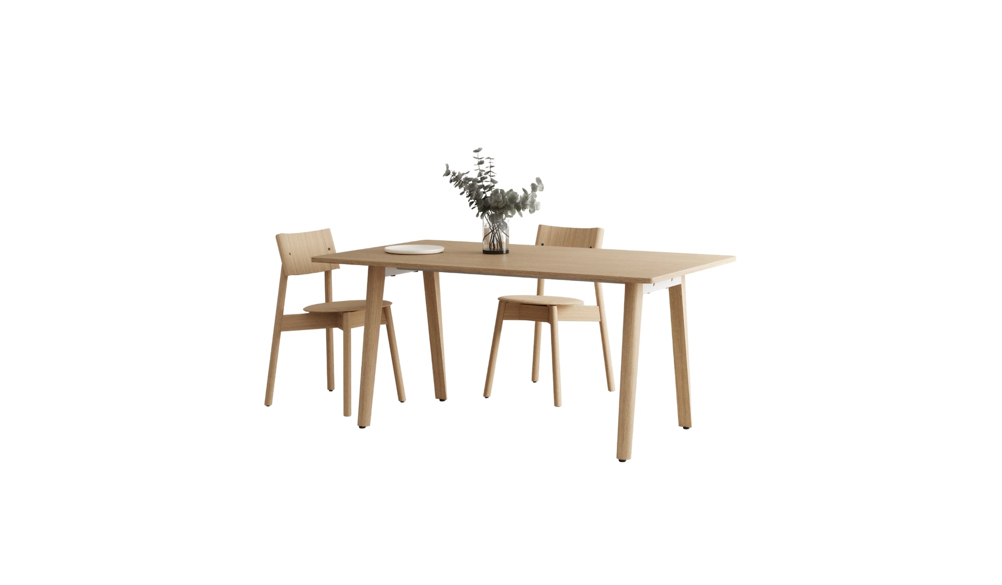 New Modern Full Wood Table, 6 people, solid oak
