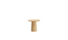 Table d’appoint en chêne massif Anchor vue arrière sur fond blanc