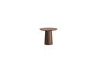 Table d’appoint en noyer massif Anchor, vue arrière sur fond blanc