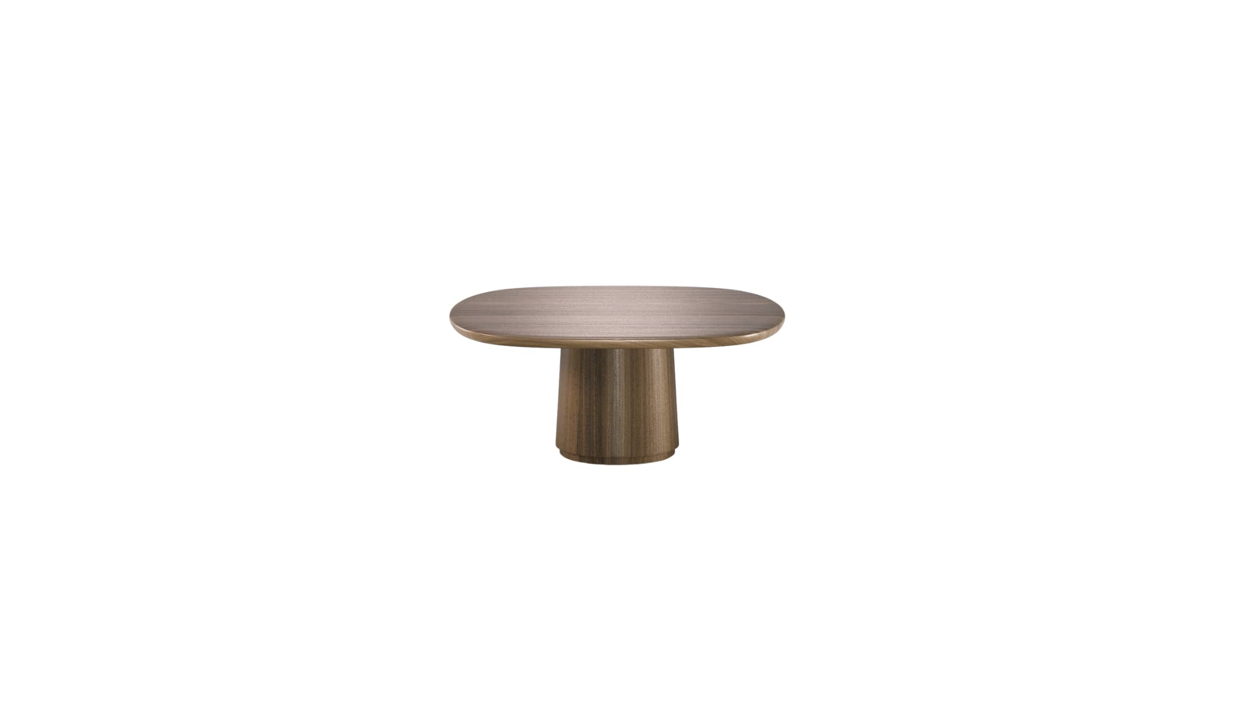 Amos walnut coffee table, 80cm