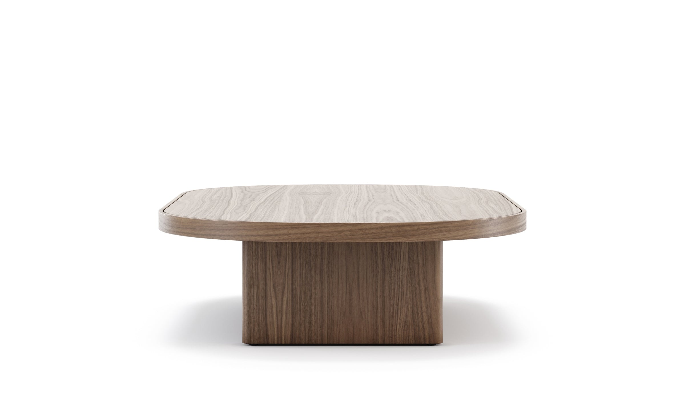 Gilbert - Natural walnut coffee table, L