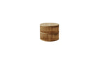 Table de chevet Triplex en chene massif de Wewood, vue de face sur fond blanc