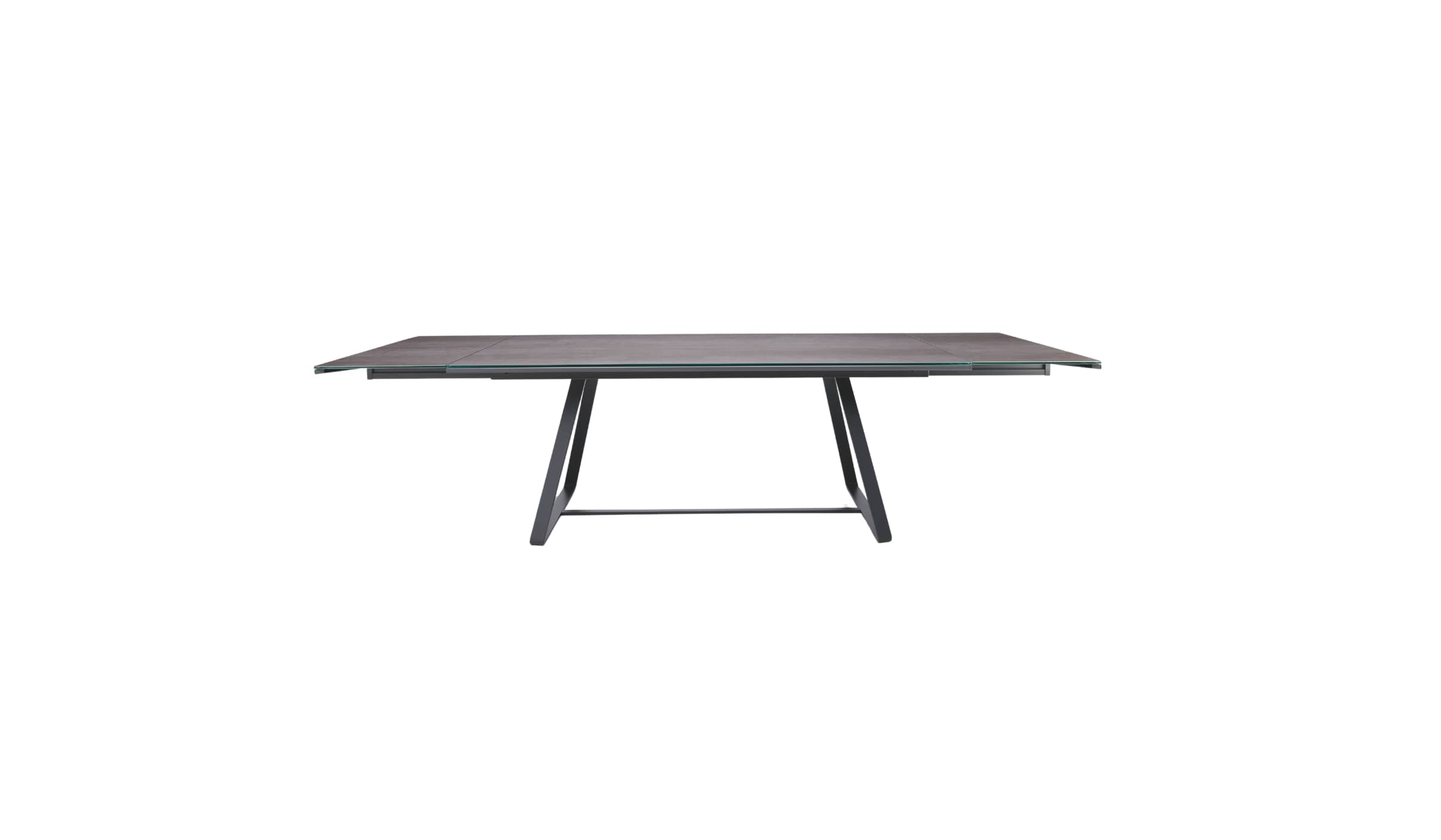 Table extensible Alfred en verre anti-rayures