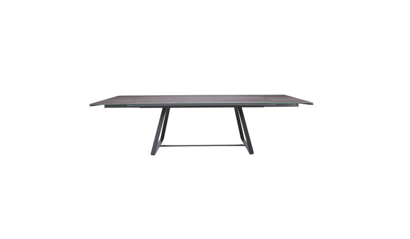 Alfred extendable table in anti-scratch glass