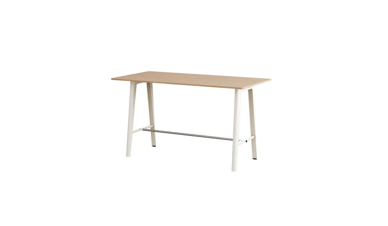 New Modern high table, 105 cm, 8 people, cloud white