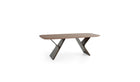 Metaverso Italian design dining table, in Canaletto walnut