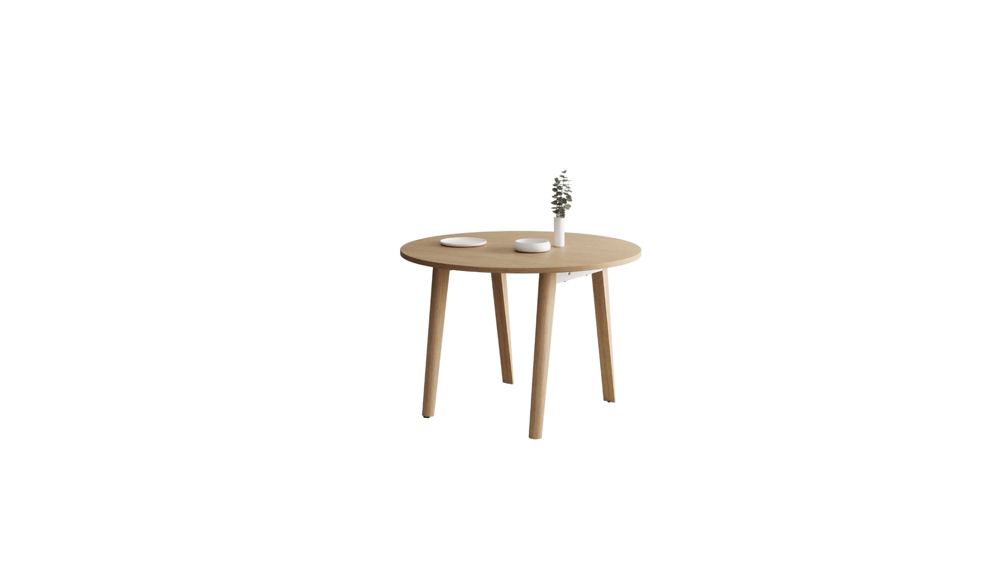 New Modern Full Wood round table, solid oak