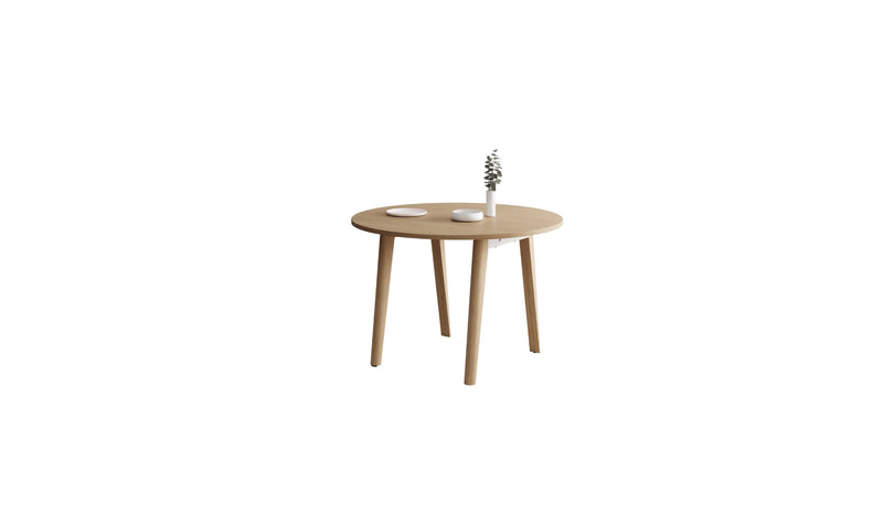 New Modern Full Wood round table, solid oak