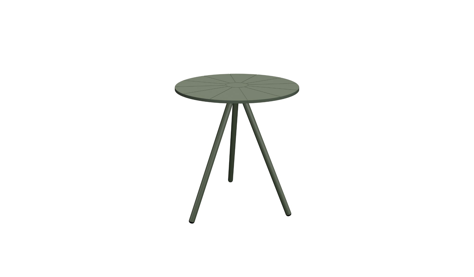 Nami - Table de repas extérieure design en plastique recyclé, vert