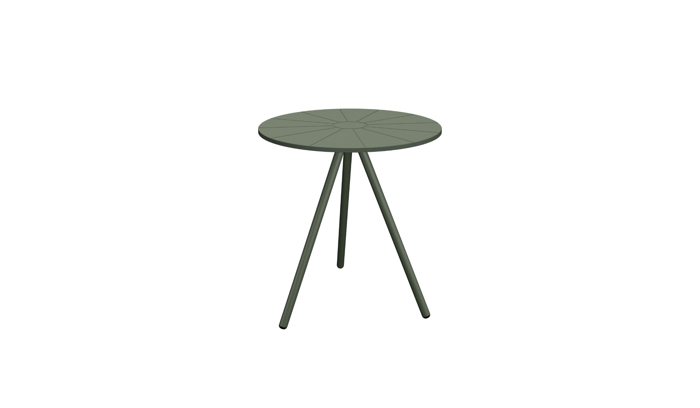 Nami - Designer outdoor dining table in recycled plastic, green