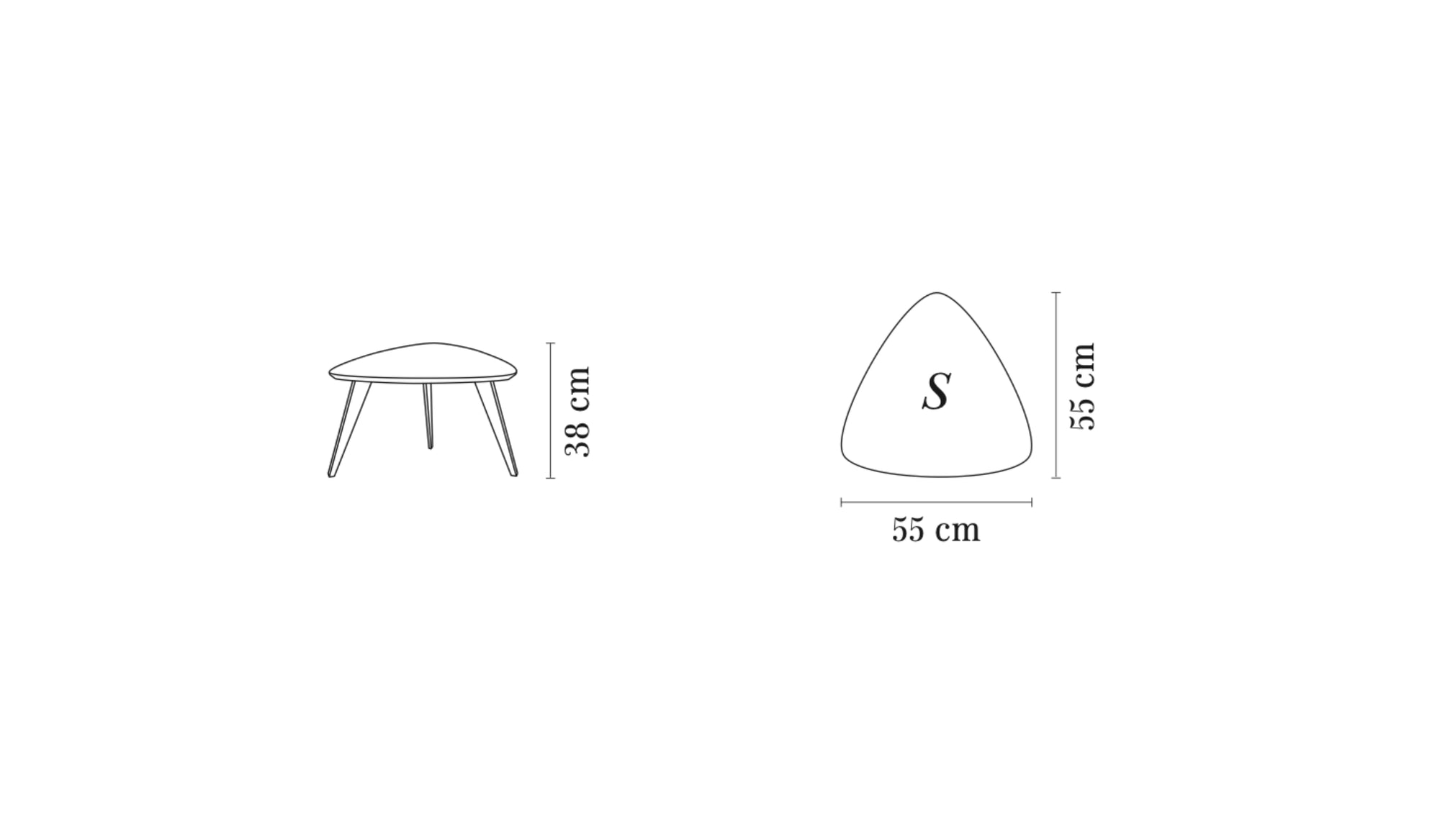 Table basse-366 - Table basse, S, chêne foncé--NOVINEA-366 CONCEPT