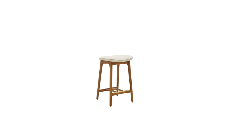 Tabouret de comptoir 200-190 Basic, tissu marbré, blanc