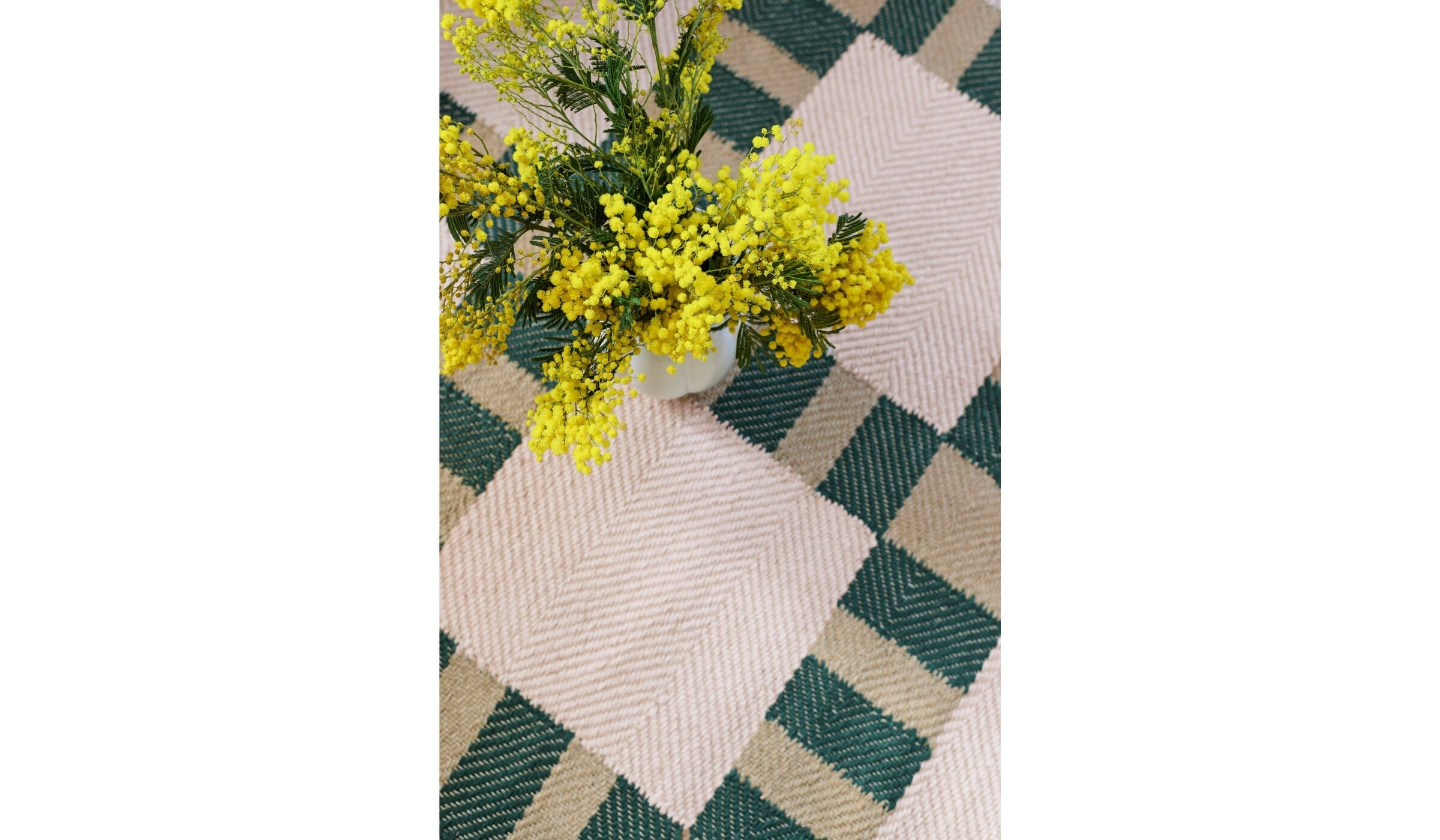 Tapis en jute Korean Chives, design exclusif signé Evelina Kroon