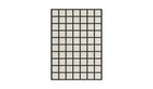 Avenue Checked rug, in wool and geometric shapes, white