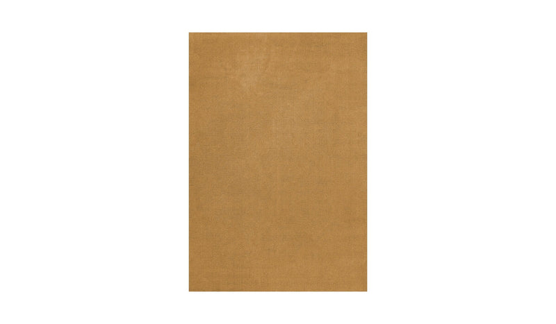 Classid solid wool rug, ochre